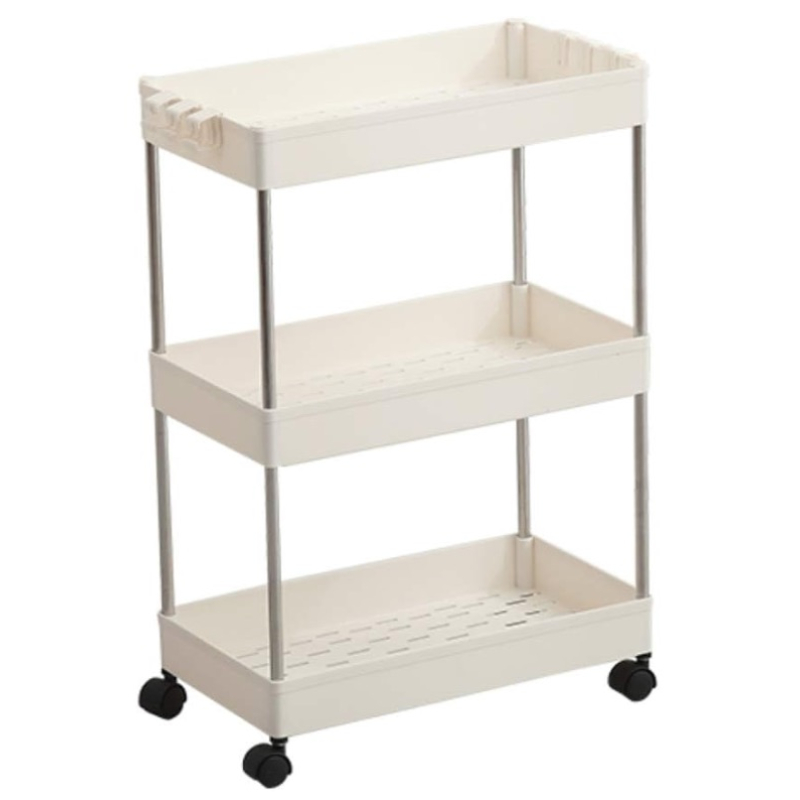 Organizator tip carucior multifuncional cu 3 rafturi Alb