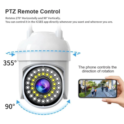 Pachet promo: 2 Camere de Supraveghere Jortan JT 8161 Full Color Smart Camera + 2 Carduri de memorie 32 GB