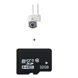 Pachet promo: 2 Camere de Supraveghere Jortan JT 8161 Full Color Smart Camera + 2 Carduri de memorie 32 GB