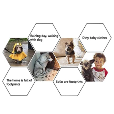 Pahar cu perii  MARE VERDE pentru Curatarea si Dezinfectarea Labutelor Animalelor 