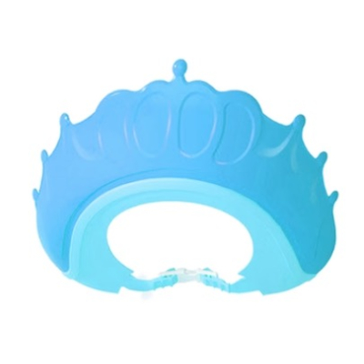 Palarie tip Coroana Aparatoare pentru ochi si urechi pentru spalat pe cap pentru Bebelusi ALBASTRU