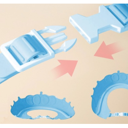 Palarie tip Coroana Aparatoare pentru ochi si urechi pentru spalat pe cap pentru Bebelusi ALBASTRU