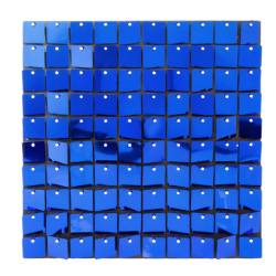 Panou decorativ model patrat cu paiete ALBASTRU 30 x 30 cm