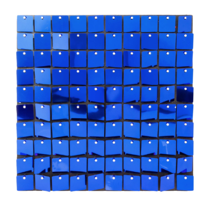 Panou decorativ model patrat cu paiete ALBASTRU 30 x 30 cm