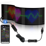 Panou LED auto afisaj cu led flexibil RGB programabil prin bluetooth 