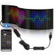 Panou LED auto afisaj cu led flexibil RGB programabil prin bluetooth