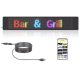 Panou LED auto afisaj cu led flexibil RGB programabil prin bluetooth