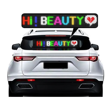 Panou LED auto afisaj cu led flexibil RGB programabil prin bluetooth