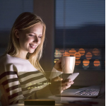 Panou luminos acrilic tip tabla de notite transparenta cu baza din lemn