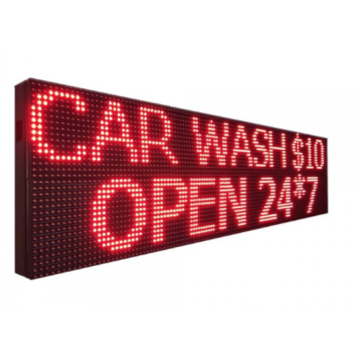 Panou luminos de exterior 100 x 20 cm LED ROSU