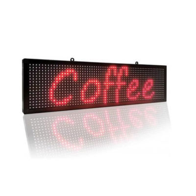 Panou luminos de exterior 100 x 20 cm LED ROSU