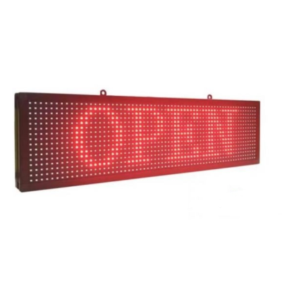 Panou luminos de exterior 100 x 20 cm LED ROSU
