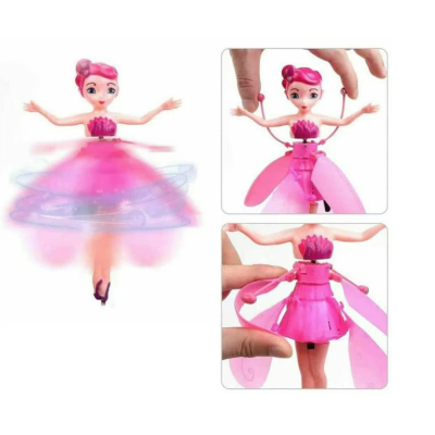 Papusa tip-zana zburatorare cu control interactiv al mainii 19x6.5cm OFF