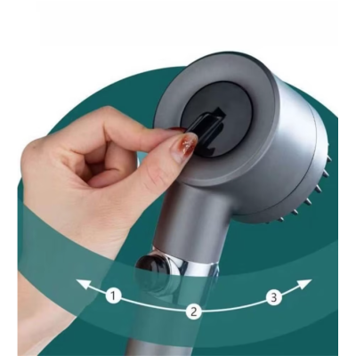 Para Cap De Dus 4 In 1 Cu 3 Moduri Diferite De Presiune A Apei GRI