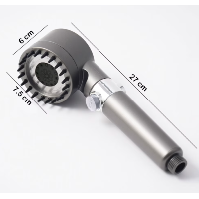 Para Cap De Dus 4 In 1 Cu 3 Moduri Diferite De Presiune A Apei GRI