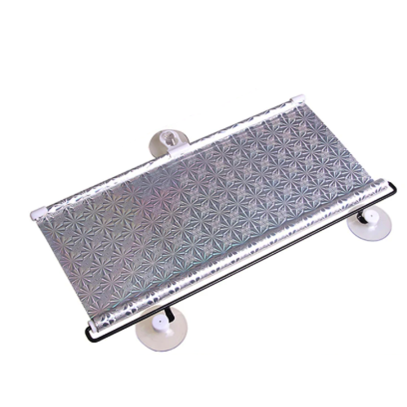 Parasolar auto cu ventuze retractabil GRI 58 cm x 125 cm