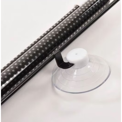 Parasolar auto cu ventuze retractabil negru 68 cm x 125 cm