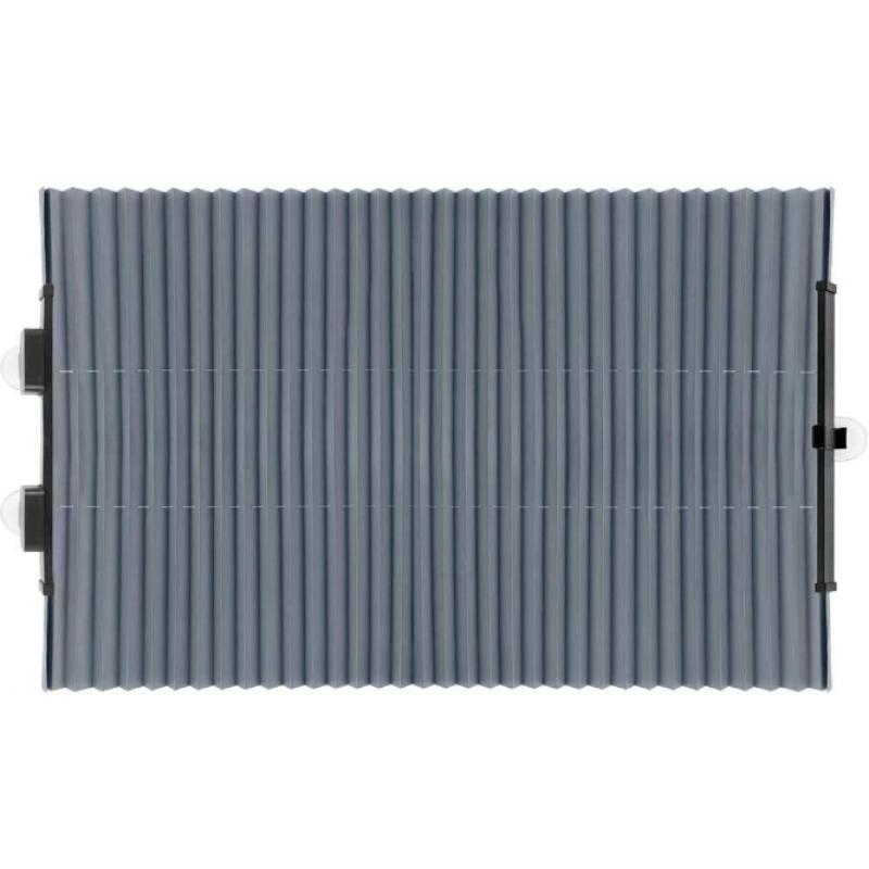 Parasolar auto tip jaluzea cu ventuze 150 x 70 x 6 cm Gri