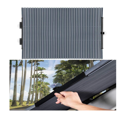 Parasolar auto tip jaluzea cu ventuze 150 x 70 x 6 cm Gri