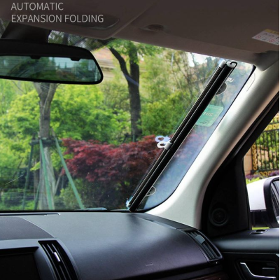 Parasolar retractabil cu ventuze pentru casa sau masina 58X125 cm Gri