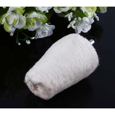 Pasla conica bumbac slefuit lustruit pentru bormasina