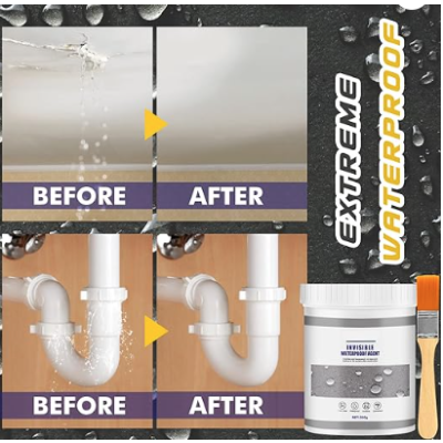 Pasta etansare suprafete Impermeabila transparenta + pensula 100g