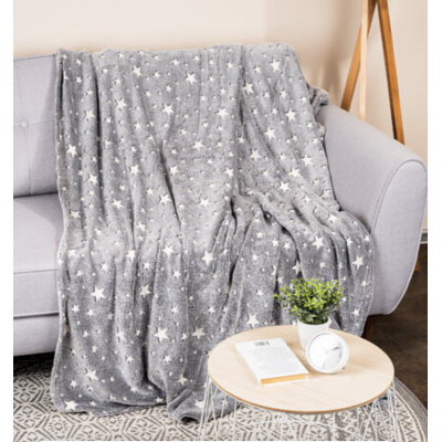 Patura 4Home Soft Dreams Stars luminoasa 150 x 200 cm