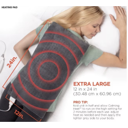 Patura electrica multifunctionala de incalzire si masaj gri