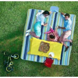Patura pentru picnic pliabila albastra