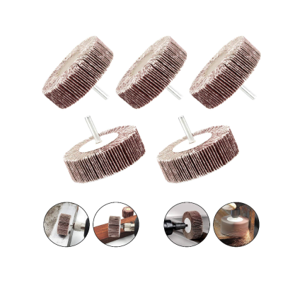 Perie Abraziva Circulara cu Tija, Dimensiune 80 x 30 x 6 Mm