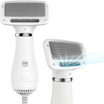 Perie cu feon 2 in 1 pentru caini si pisici , Uscator de par pentru animale