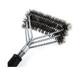 Perie de gratar curatare eficienta 2 capete triunghiulare argintiu/negru