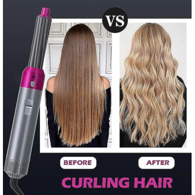 Perie de Par 5 in 1 Multifunctionala Hot Air Styler Multiple Accesorii incluse