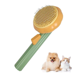 Perie pentru parul animalelor de companie cu buton pentru o curatare usoara