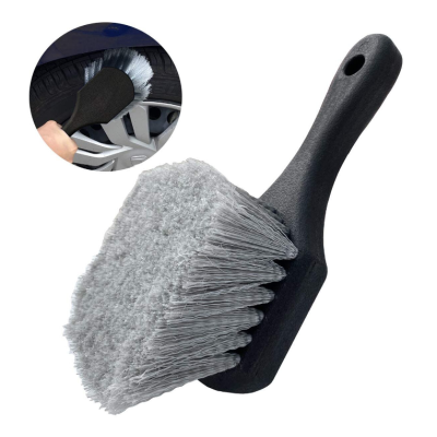 Perie pentru roti/anvelope 215 x 55 x 55 mm Gri/Negru