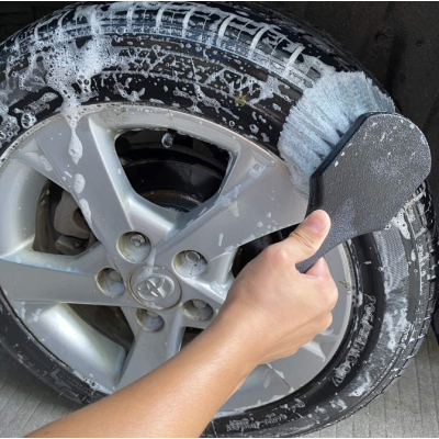 Perie pentru roti/anvelope 215 x 55 x 55 mm Gri/Negru