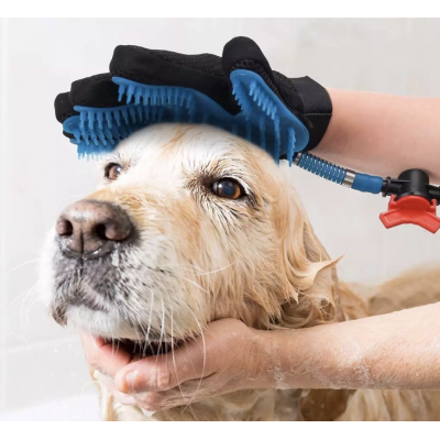 Perie tip manusa pentru spalare si masare caini/ pisici sau alte animale de companie