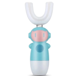 Periuta de dinti electrica pentru copii, forma de U, ALBASTRA