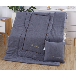 Perna 2 in 1 multifunctionala 40x40x10cm/110x150cm ALBASTRA