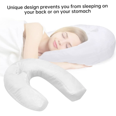 Perna alba din bumbac PP in forma de U sprijin cervical