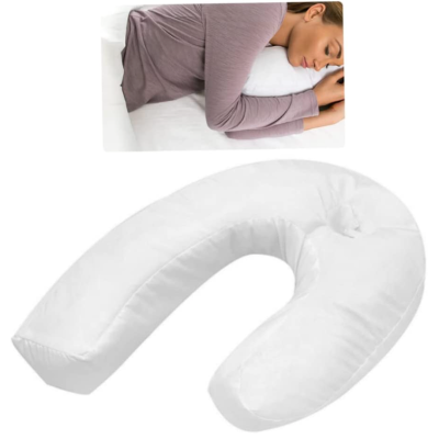 Perna alba din bumbac PP in forma de U sprijin cervical