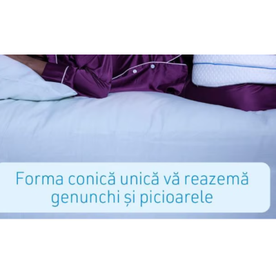 Perna din spuma cu memorie pentru picioare Leg Pillow