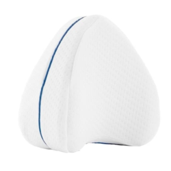 Perna din spuma cu memorie pentru picioare Leg Pillow Alb/Albastru BA