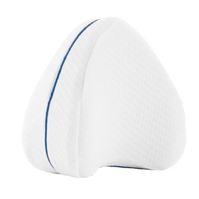 Perna din spuma cu memorie pentru picioare Leg Pillow Alb/Albastru BA