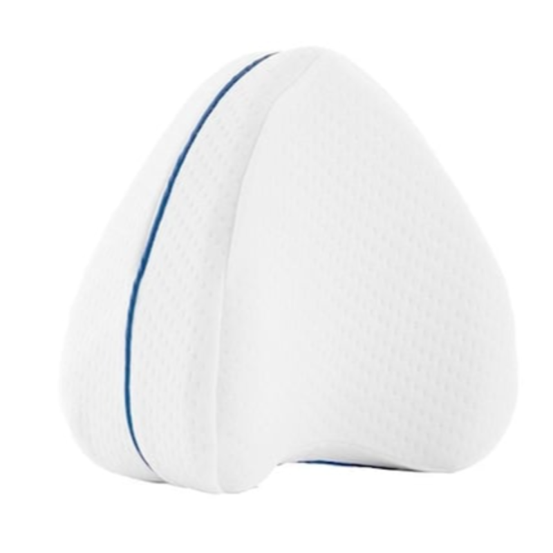 Perna din spuma cu memorie pentru picioare Leg Pillow Alb/Albastru BA