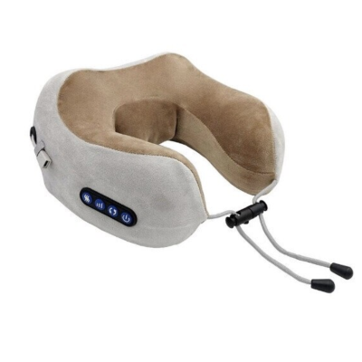 Perna electrica de Vibromasaj Confort si Relaxare in zona Cervicala Spuma cu memorie