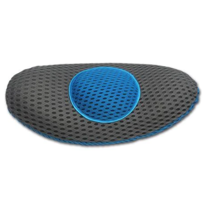 Perna ergonomica Comfy Curve Gri cu albastru pentru sustinere lombara si spate