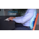 Perna ergonomica Comfy Curve Gri cu albastru pentru sustinere lombara si spate
