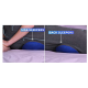 Perna ergonomica Comfy Curve Gri cu albastru pentru sustinere lombara si spate