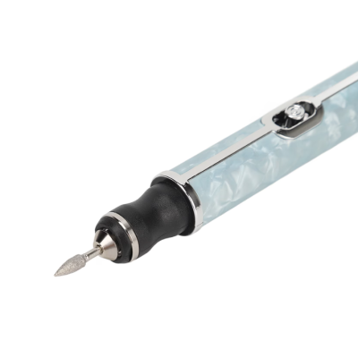 Pila electrica de unghii fara fir albastra cu 5 capete